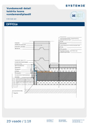 Vundamendi detail keldrita hoone vundamendiplaadil