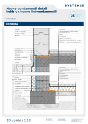 Hoone vundamendi detail keldriga hoone lintvundamendil